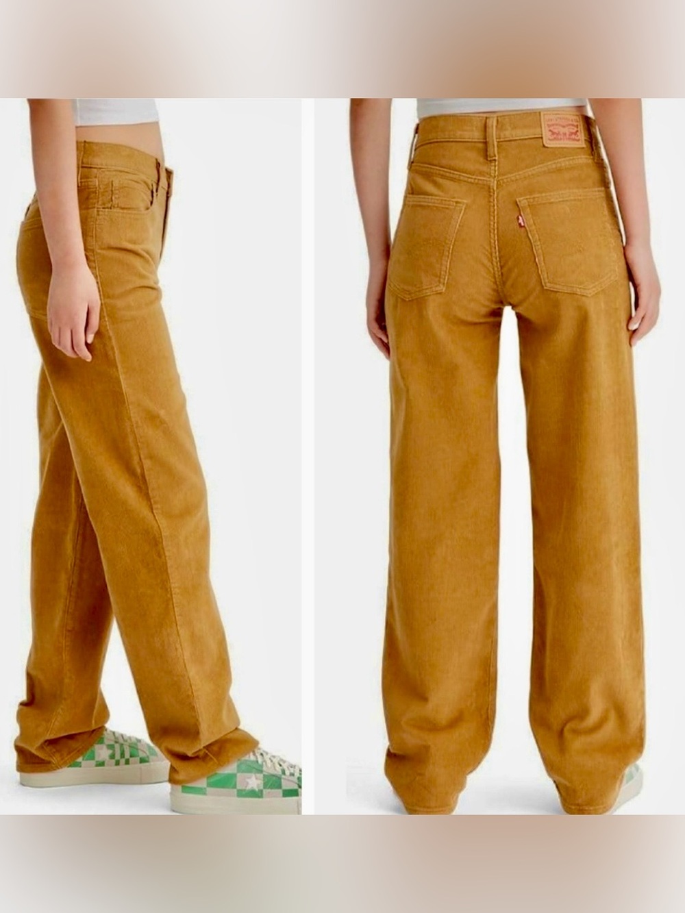 Levi's 94 Baggy Gold Corduroy Women’s Pants Size 29